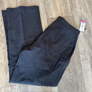 NWT Kim Rogers Women's Classic Fit Straight Leg Chelsea‎ Dress Pants Gray 8P